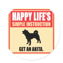 Akita Stickers