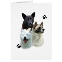 Akita Trio cards by GreyWolfCreation Akita Trio cards