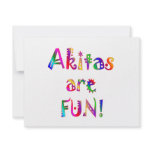 Akitas are Fun Custom Invites