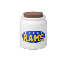 Akron High School; Rams Candy Dishes
