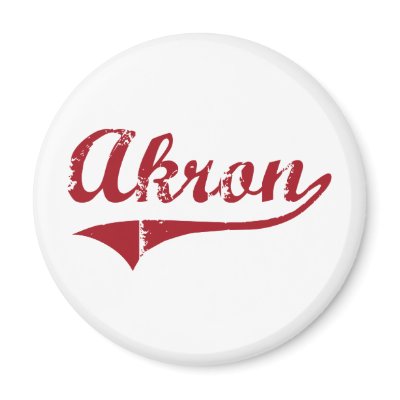 Akron Ohio Classic Design Magnet by cityshirt