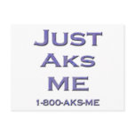 AKS ME POST CARD