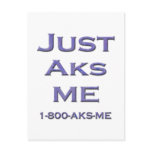 AKS ME POSTCARD