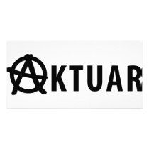 aktuar icon personalized photo card