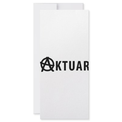 aktuar icon personalized rack card by TomaniacLines