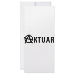 aktuar icon personalized rack card