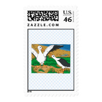 Al & Ally Albatross Postage Stamp