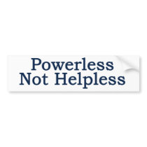 Al-anon - Powerless, Not Helpless bumper stickers