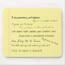 Al-anon Slogans Motivational Mousepad by Pixel_Bunneh Al-anon Slogans Motivational Mousepad