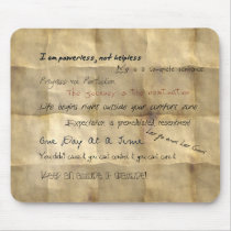 Al-anon Slogans Motivational Mousepad by Pixel_Bunneh Al-anon Slogans Motivational Mousepad