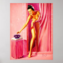 Al Buell Vintage Pin Up Girls (Poster)