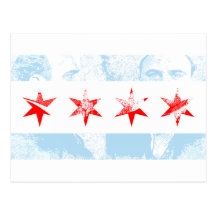 Al Capone Chicago Flag Post Card