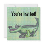 AL-E-GATOR Cartoon Invitations