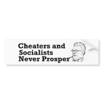 Al Franken Cheaters and Socialist Never Prosper bumper stickers by paperpitchfork Al Franken Cheaters and Socialist Never Prosper bumper stickers