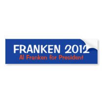 Al Franken for President 2012 Bumper Sticker