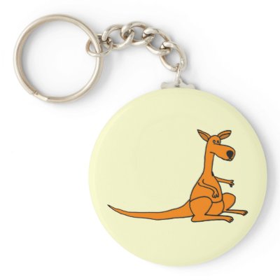AL- Funny Kangaroo Keychain by naturesmiles