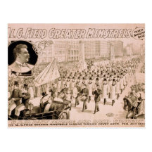 Al.G.Field Minstrels, 'Passing through Dewey Arch' Postcards