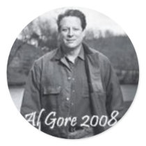 Al Gore 2008 round sticker