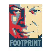 Al Gore - Footprint: OHP Postcard by obama_poster_hope Al Gore - Footprint: OHP Postcard