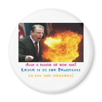 Al Gore Hot Air Refrigerator Magnet