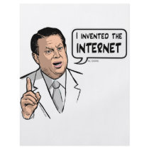 Al Gore, I invented the Internet flyers by stitchedINK Al Gore, I invented the Internet flyers