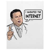 Al Gore, I invented the Internet letterhead by stitchedINK Al Gore, I invented the Internet letterhead