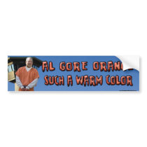 Al Gore Orange - Bumper Sticker