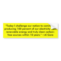 Al Gore quote bumper stickers by JessicaInSeattle Al Gore quote bumper stickers