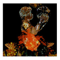 Al Harrington NBA Star Ice Sculpture posters