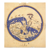 Al-Idrisi's World Map posters by Dividenda Al-Idrisi's World Map posters