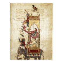 Al-Jazari: The Elephant Clock (mechanical clock, w Post Cards