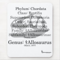 Al-O-Sawr-Us Taxonomy Primal Mousepad White