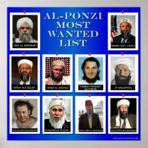 AL-PONZI MOST WANTED LIST "BLUE" PRINT