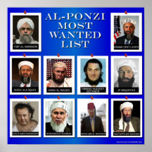 AL-PONZI MOST WANTED LIST "BLUE" PRINT