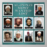 AL-PONZI MOST WANTED LIST POSTERS