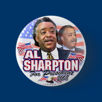 Al Sharpton 08 Button  buttons