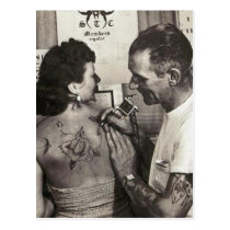 Al Shieferly tattoos Rose postcards