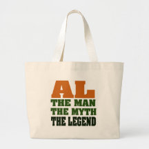 Al - the Man, the Myth, the Legend! Canvas Bags
