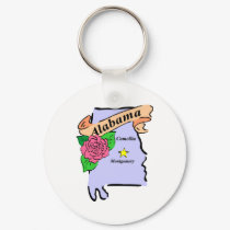 Alabama 2 keychains by GeographyTees Alabama 2 keychains