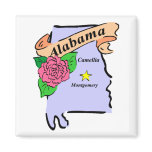 Alabama 2 fridge magnets