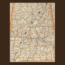 Alabama 4 postcards