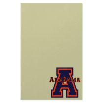 Alabama 'A' Blue and Orange stationery by talliktok_katauyak Alabama 'A' Blue and Orange stationery