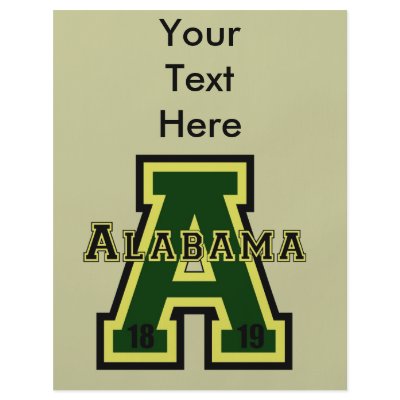 Alabama 'A' Green Flyer Design by talliktok_katauyak