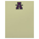 Alabama 'A' Purple Letterhead Design