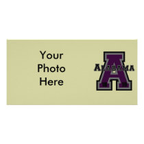Alabama 'A' Purple photo cards