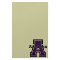 Alabama 'A' Purple stationery