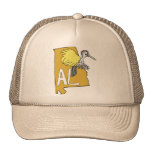 Alabama AL Map & Yellowhammer Woodpecker Cartoon Trucker Hat