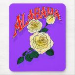 Alabama AL yellow rose mousepad