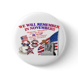 Alabama Anti ObamaCare We Will Remember Pinback Button