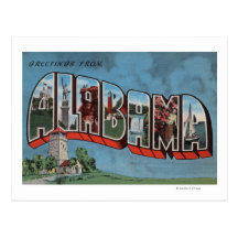 Alabama (Blue)Large Letter ScenesAlabama Post Cards